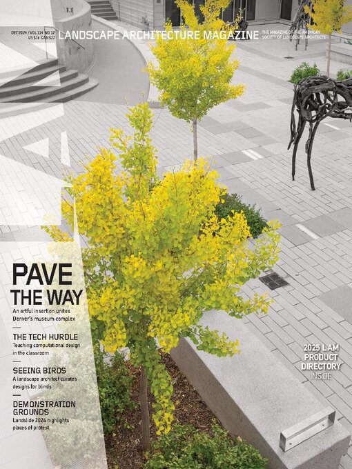 Title details for Landscape Architecture Magazine by American Society of Landscape Architects - Available